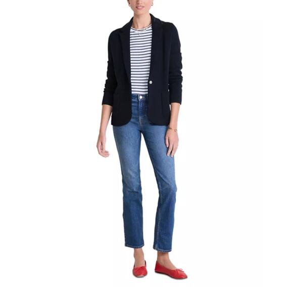 Vineyard Vines Merino Wool Knit Blazer in Nautical Navy Size: S - Picture 1 of 5